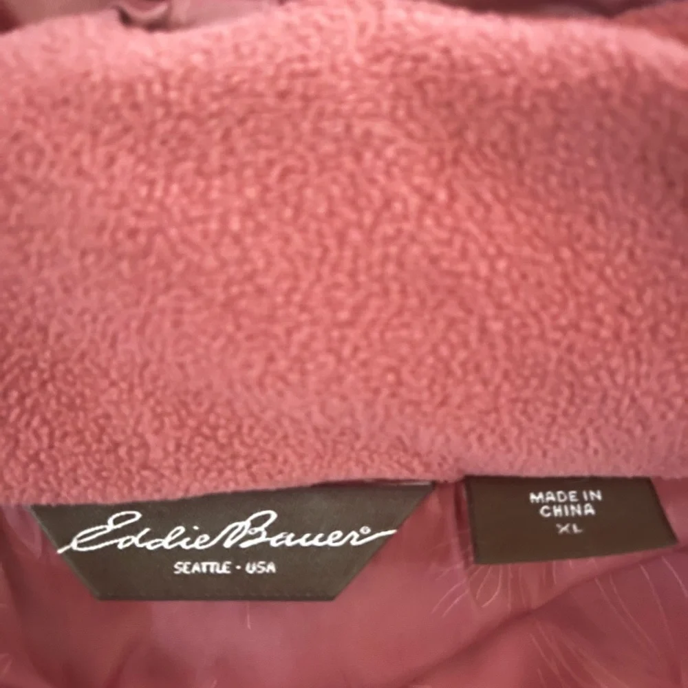 Eddie Bauer premium goose down, size XL, excellent condition.